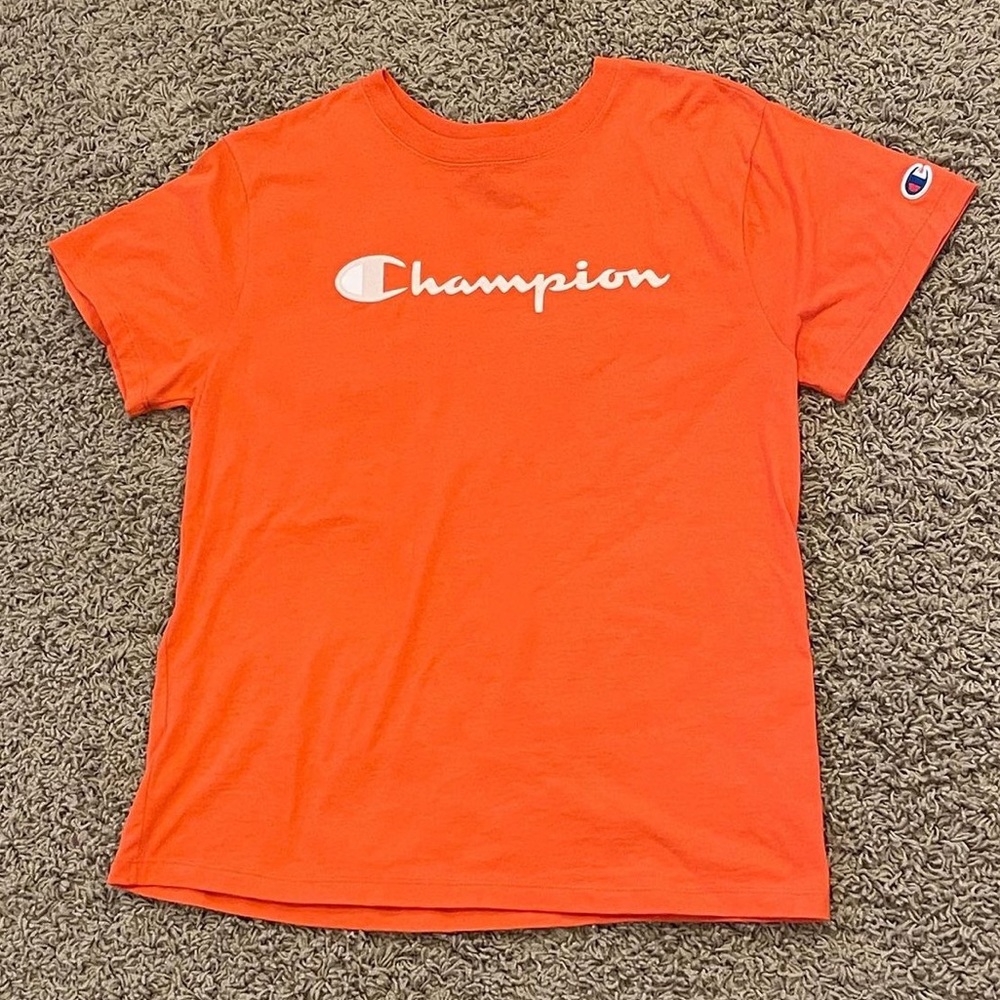 Champion Spellout Pink/Coral T-Shirt